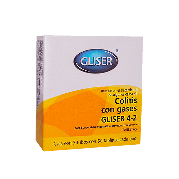 Gliser 4-2 Colitis Con Gases 150 Tabletas