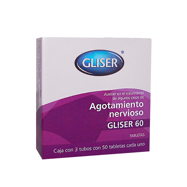 Gliser 60 Agotamiento Nervioso 150 tabletas