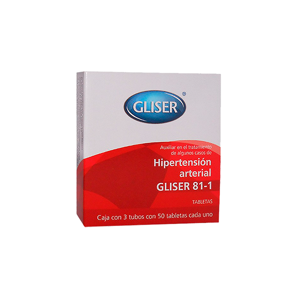 Gliser 81-1 Hipertension Arterial 150 Tabletas
